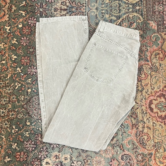 VENDOR ITEM : FINAL PRICE Ladies Beige / Gray Lacoste Corduroy Pants - Picture 2 of 10